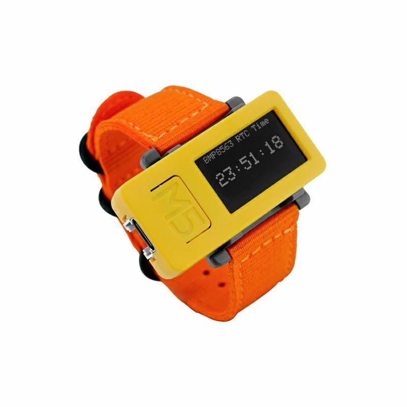M5Stack M5StickC PLUS2 ESP32 Mini IoT Development Kit (includes Watch & Wall mounting Accessories), Yellow