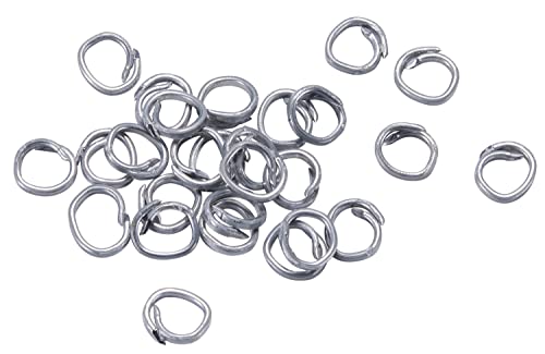 Spec Ops Tools Hog Rings for Wire Fence, Construction, Mesh Netting & Upholstery, Galvanized 16 Gauge, 2,500 Fasteners, 11/16", Chisel Point Chisel Point Rings