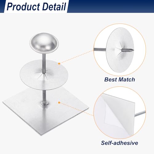 PATIKIL 150pcs Self Stick Insulation Pins 2-1/2" for Foam 50