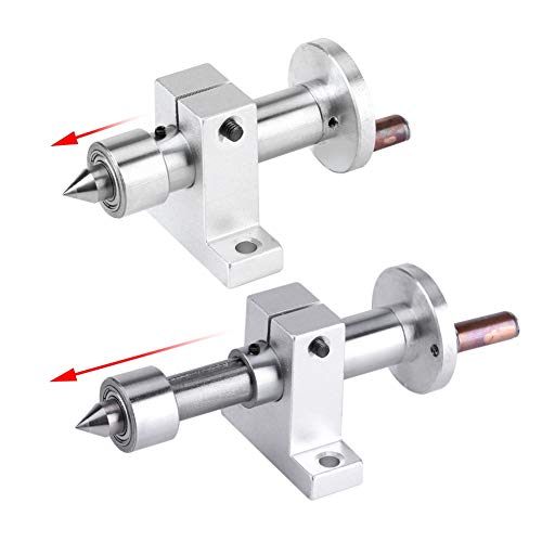 Ausla Live Center Double Bearing Tailstock Lathe | Centring point, rolling core, double turning centre, for mini lathes