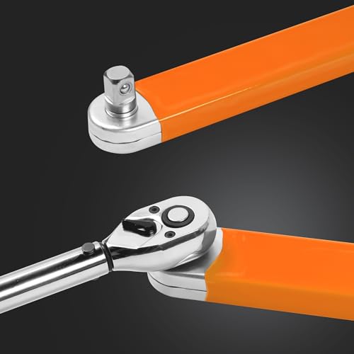 KOOPOOL 3/8" Offset Extension Wrench, Wrench Extender for Tight Place Orange