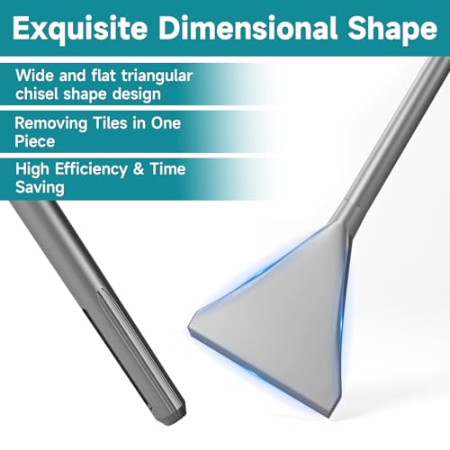 Tile Chisel with SDS-Max Shanks Large