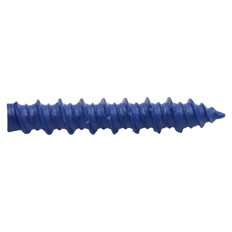 Blue Concrete Anchor Screws 1/4" x 1-3/4" Carbon Steel Hardened - Interior & Exterior Coated Rust and Corrosion Resistant Screws (Qty 100) 1/4" x 1-3/4" 100 Count