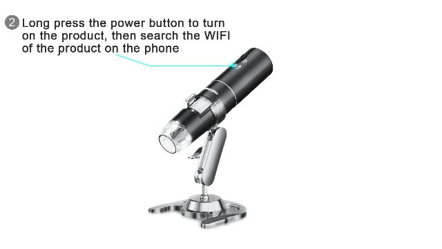 Wireless Digital Microscope, Skybasic 50X to 1000X WiFi Handheld Endoscope Camera Magnifier 1080p FHD 2.0MP 8 LED Compatible with iPhone iOS Android iPad Windows Mac