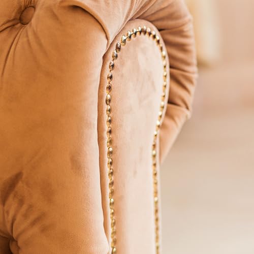 uxcell Upholstery Nailhead Trim, 6 Meters Glossy Upholstery Tacks Strips, Decorative Nail Trims with Nails for Sofa Headboard, Chair DIY Furniture Accessory (16mm Brown)