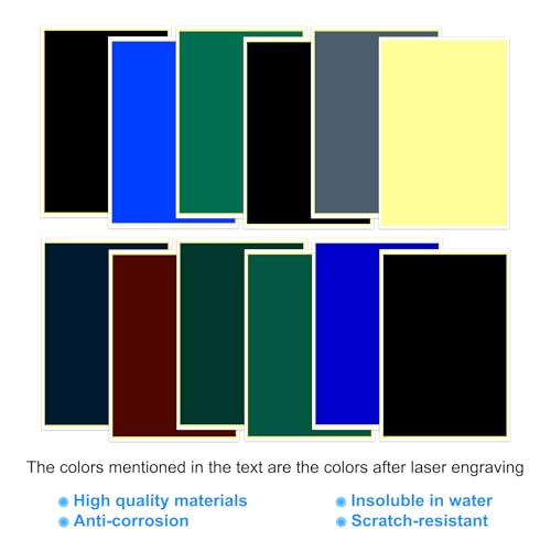 PATIKIL 15.3x10.4 Inch Laser Engraving Paper, 2 Pcs Laser Engraving Marking Color Paper with Scraper for Fiber Laser Marking and Engraving on Metal Ceramics Glass, Gray