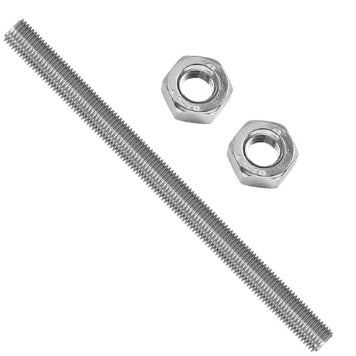1Pack M20-2.5 304 Stainless Steel Fully All Threaded Rods 300mm/11.8"Length M20x300mm(1PCS)