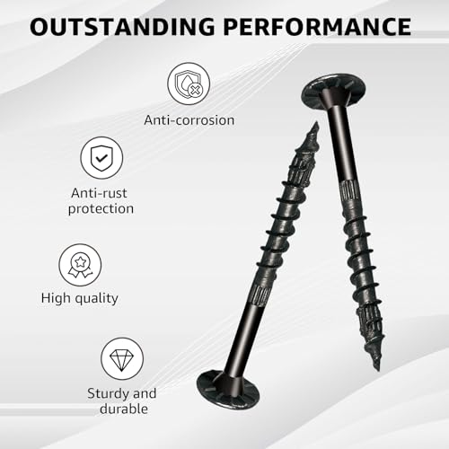 SDWS22312DBB-R50,0.22-Inch x 3.5-Inch Outdoor Accents Structural Wood Screw