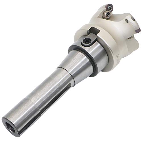 2.5 Inch Face Milling Cutter Holder EMR 5R 63MM CNC end Milling Cutter + R8-FMB22 Shank Face Shell Mill Arbor + 4pcs RPMW1003 Carbide Inserts + 8mm Hexagon Wrench + T15 Wrench CNC Machine Tools