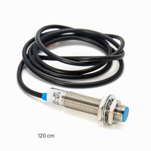 QWORK 4 Digital LED Display RPM Speed Meter Panel Inductive Hall Effect Sensor NPN Proximity Switch