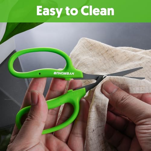 3pcs Garden Scissors Small Pruning Shears Gardening Snips Non-Stick Coating Sharp Steel Blade for Precise Cutters Bonsai Trimmer for Plants Flower Herb