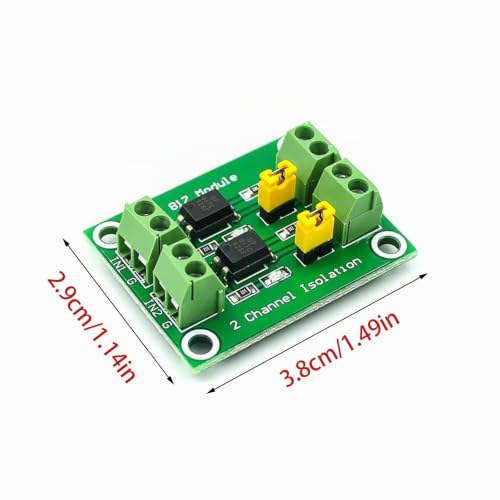 10pcs 817 Optocoupler 2-Way Voltage Insulation Board | Voltage control switch module, 3.6-30V driver photoelectric insulated module