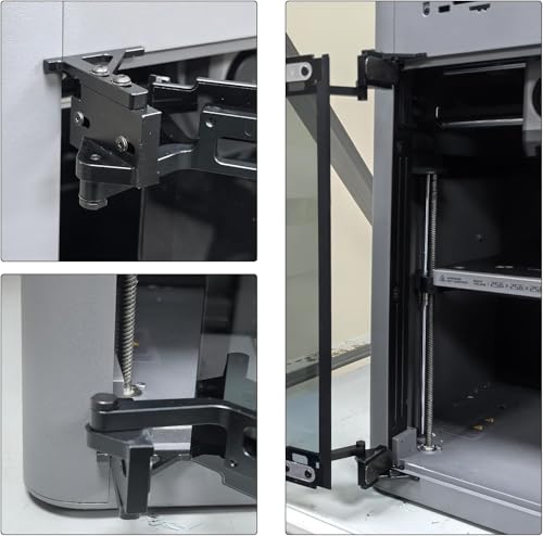 Upgrade Front Door Mounting Kit for BambuLab P2S: 180/270° Adjustable Rotation Pivot Metal Hinge Replacement with Tools 3D Printer Accessories