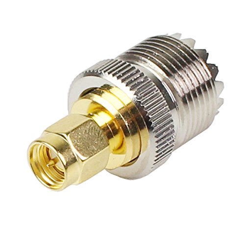 SMA SO239 Adapter 4PCS, UHF PL259 to SMA Male Female Connector Kit 4 Type Set for CB Radio/Handheld Ham Radio Antenna/Walkie Talkie