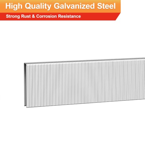 18 Gauge 1/4" Narrow Crown Staples,1/2",3/4",1",1-1/4",1-1/2":4000pcs 5Sizes(1/2",3/4",1",1-1/4",1-1/2")---4000pcs