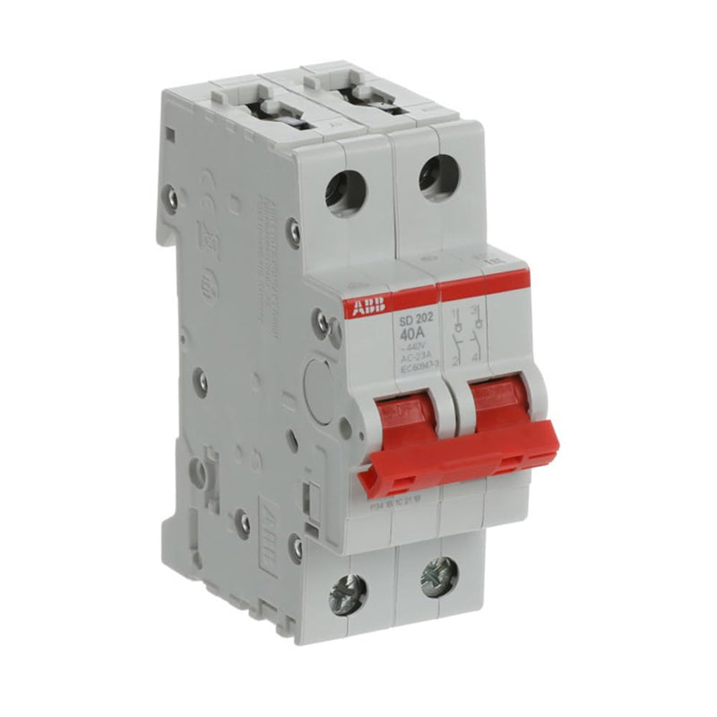 Abb -entrelec SD202/40 – Secciónador 2-pole, 40 A