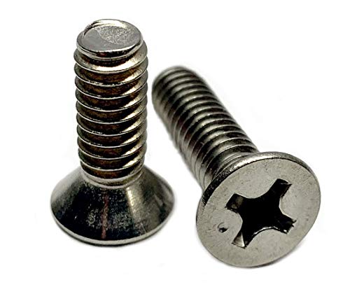 Type 316 Stainless Steel Phillips Flat Machine Screw Kit Marine Bolt Supply 6-111317