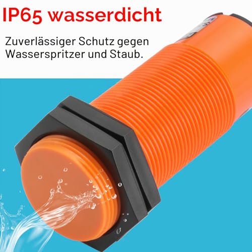Heschen Capacitive Proximity Sensor M30.1-20 mm Detection Distance, 10-30V DC, 200mA, 3-Wire (PNP NO, SZC-M30-20DP) PNP NO