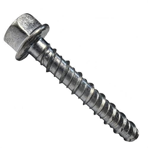 SANTIE HD 1/2 in. x 6 in. Zinc-Plated Heavy-Duty Screw Anchor (10-Pack) 1/2X6