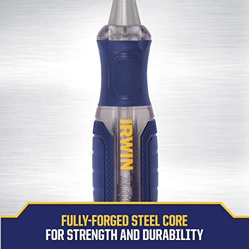 IRWIN Chisel Set, Woodworking, 4-Pack, Extra-Long Strike Cap, Strong & Durable Steel Core (IRHT82507) 1/2 to 2 inches