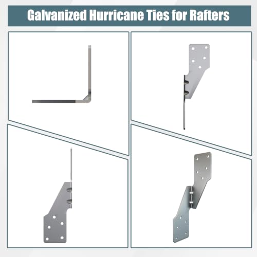 60 Pcs Right Size Galvanized Steel Hurricane Straps Tie Brackets| Right Side 60