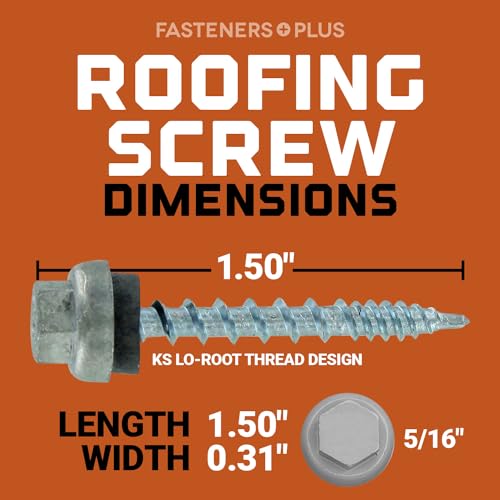 ST Fastening ZXL Woodbinder Metal Roofing Screws #10 x 1-1/2" #10 x 1-1/2" Galvanized