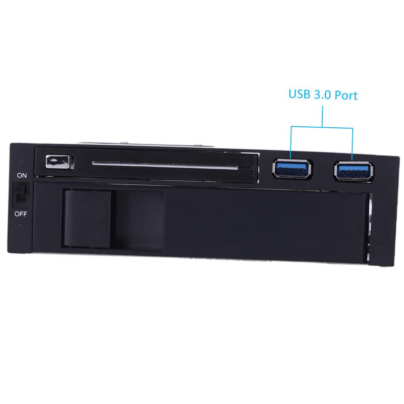 Dual Bay 3.5" + 2.5" Inch SATA III Hard Drive HDD & SSD Tray Caddy Internal Mobile Rack Enclosure Docking Station with USB 3.0 Port Hot Swap