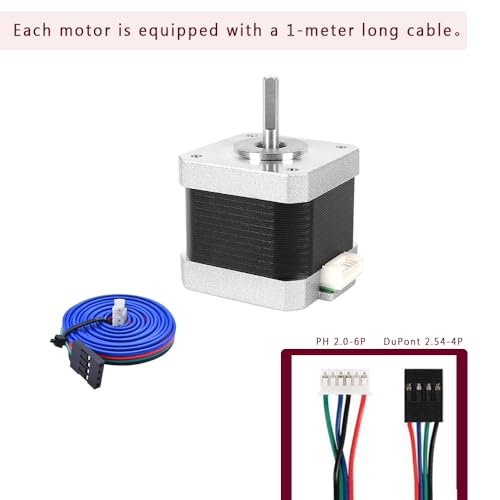 NEMA17 Stepper Motor High Torque Bipolar DC Step Motor Kit for CNC XYZ 3D Printer