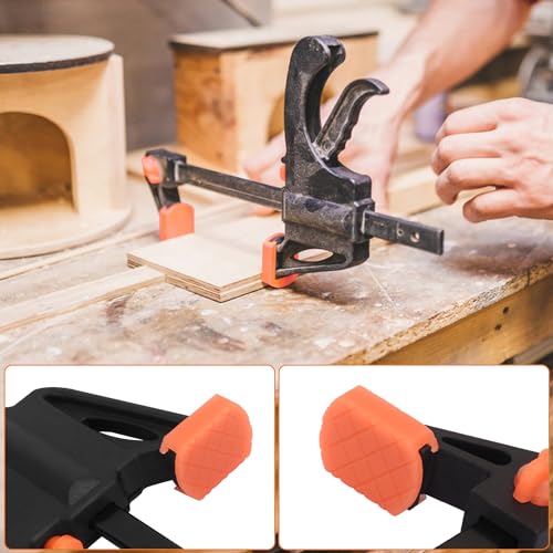 20 Pack 4 Inch F Bar Clamp, Medium Duty 70lbs One Handed Clamps/Spreader, Bar Clamps for Woodworking, Crafting, by GENHAKON 20 Pack 4 Inch