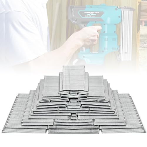 MtiolHig 18 Gauge Brad nails 2 inch, 1 1/2 inch, 1 1/4 inch, 1 inch, 5/8 inch | 5000 Count 18ga Brad Nails for Pneumatic, Electric Brad Nailer | Galvanized | Universal Brad Nails