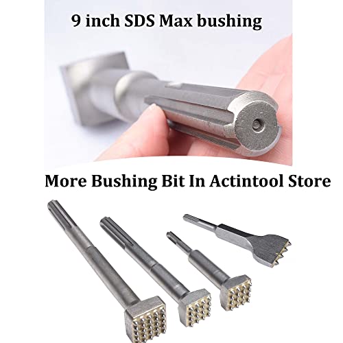 9 1/4 Inch SDS Max Bushing Tool, 1 1/2 Inch 16 Tips Bushing Hammer Head, SDS Max Concrete Bushing Bit for Demoliton Hammer(Big 16 Tips)