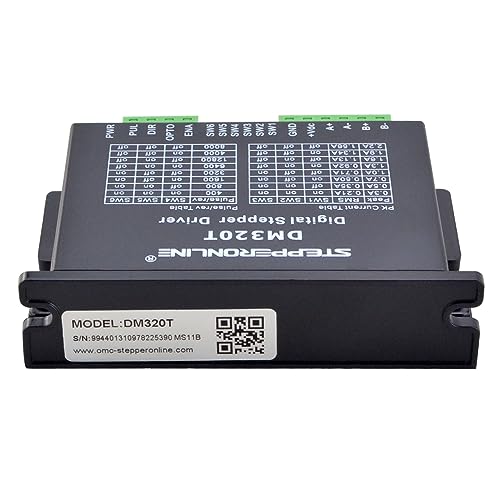 STEPPERONLINE Digital Stepper Motor Driver 0.3-2.2A 10-30VDC for Nema 8,11,14,16,17 Stepper CNC 3D Printer DM320T