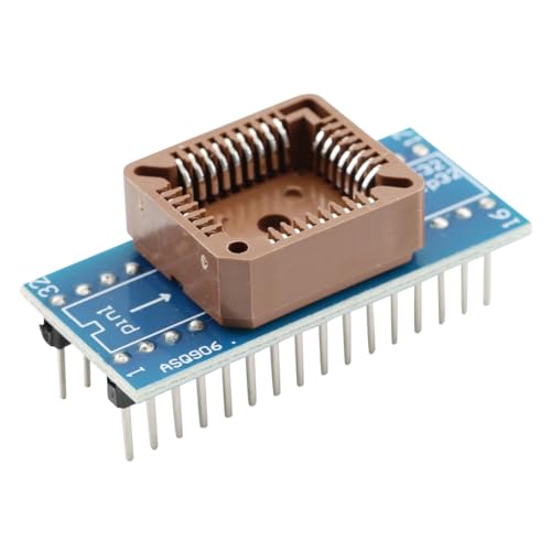 PLCC32 auf DIP32 Hochwertiger Sockel Konvertersockel USB Universal Programmer IC Adapter BIOS-Testsockel PLCC 32-polig (2er-Pack)
