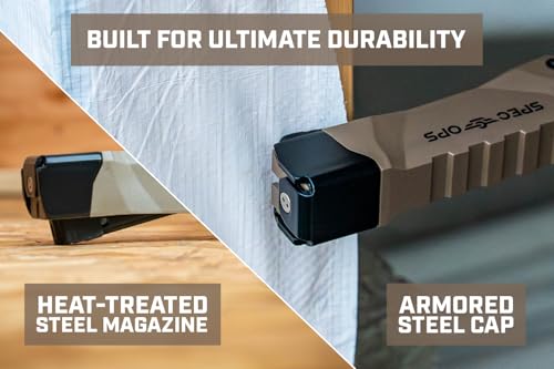 Spec Ops Tools Heavy Duty Hammer Tacker for Manual Stapling, Construction, Insulation & Roofing, Metal Strike Cap, Compatible with 1/4", 5/16" and 3/8" Staples