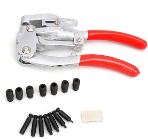 Hand Held Power Punch and Sheet Metal Hole Punch Kit – Metal Hole Punch, Heavy Duty Hole Punch Set Hand Punch 3/32-Inch to 9/32-Inch