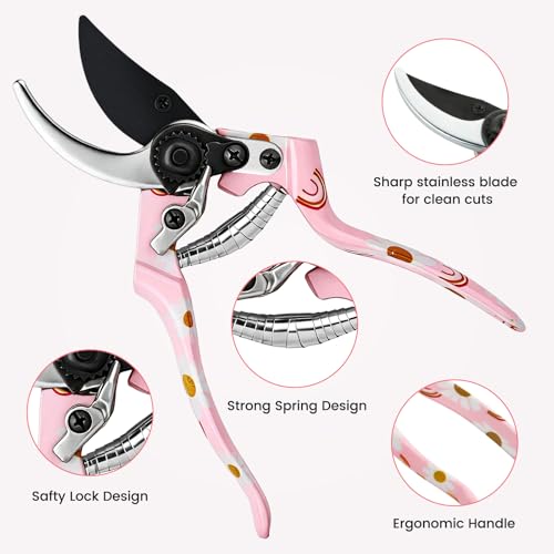 Garden Tools Set Heavy Duty Gardening Tools Set + Garden Tools 7 Pack Garden Tool Set with Ergonomic Non-Slip Handle