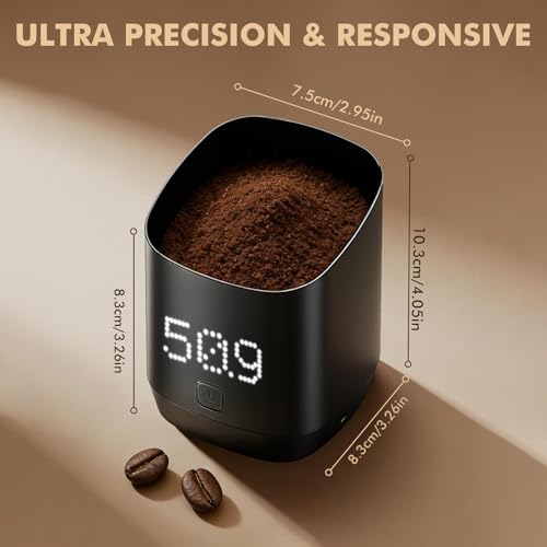 Digital Coffee Scale, Digital Coffee Dosing Cup and Scale, 500g/0.1g