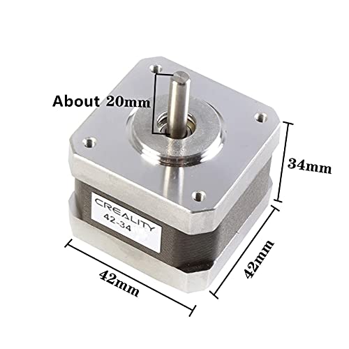 Creality 3D Printer 42-34 Stepper Motor, 2 Phase 0.8A 1.8 Degree 0.4N.M 42-34 Stepper Motor for Ender 3X/Y/Z Axis and CR-10 Series Z Axis