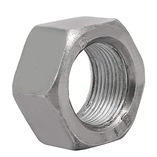 uxcell 8pcs M24 Thread 1.5mm Pitch Metric Carbon Steel Left Hand Hex Nut