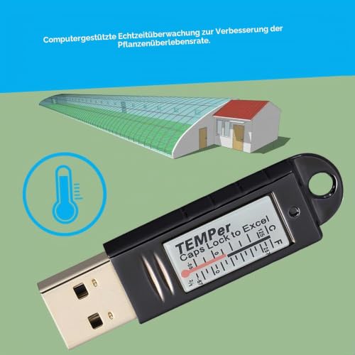 Docooler PCsensor USB Thermometer Temperature Sensor Data Logger Recorder for PC Laptop Silver