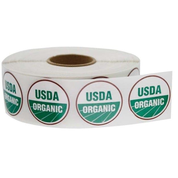 USDA Organic Labels .75"