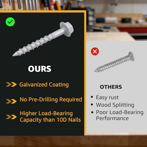 Joist Hanger Screws #9 x 1-1/2" Compatible with SD Connector Screws 200PCS