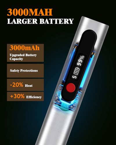 Updated Engraving Pen Ultimate Cordless Portable Tool for Artists & DIYers - Engrave 60+ Surfaces - Beginner Friendly - Rechargeable - Free 30 Bits & Mastery Guide