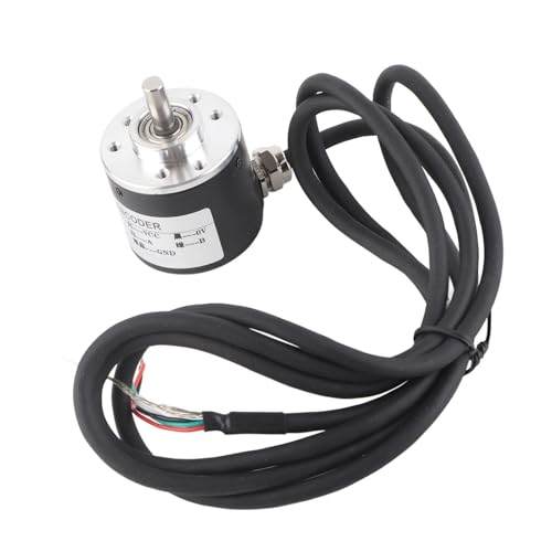 5-24V 600P R Incremental Rotation Encoder Sensor,Automation Equipment Encoder with AB 2‑Phases and Shaft 6mm for Measuring the Rotational Rate, Angle and Acceleration of the Object