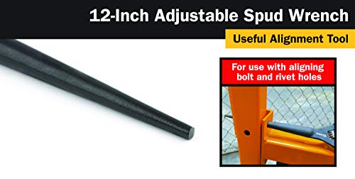 Titan 216 Adjustable Construction Spud Wrench, 12-Inch