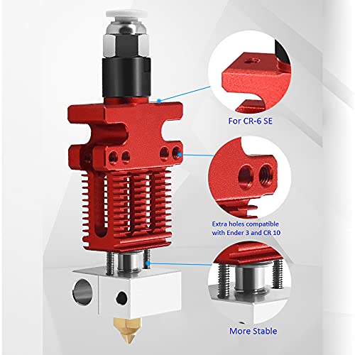 CR6 SE 3D Printer Extruder Assembled Hot End with Silicone Cover Compatible with Creality CR-6 SE/CR-6 Max / CR5 Pro/Ender 3 V2 Pro CR10 3D Printer