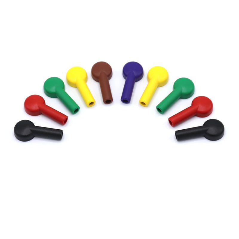 Skmeditec 10pcs ECG/ECG Banana Snap Adapter for Electrode Multicolored Multi-Coloured