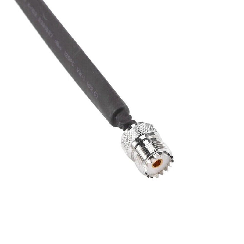 2 Pieces Door/Window Pass Through Flat Coaxial Cable SO239 UHF Female to UHF Female