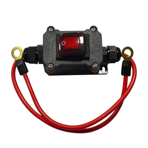 DC12V Inline Cable Switch DC12-24V DPST Double-Sided Cable Switch 25A IP67 Waterproof Rocker Switch with On/Off Quick Connection/Disconnect Switch