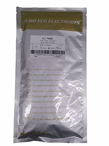 F9060 Disposable Foam ECG Electrodes - Oval (48mm x 50mm)